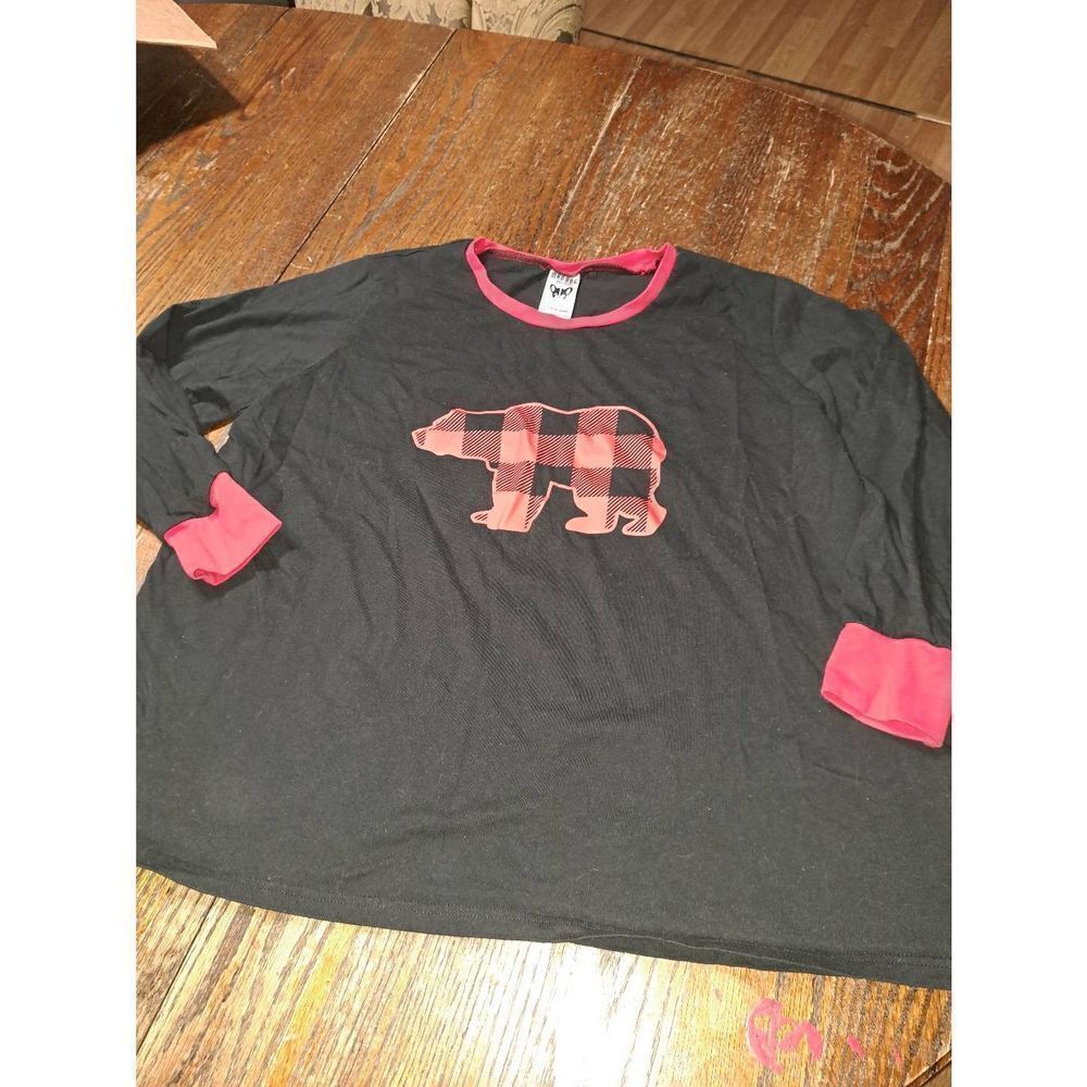 XXL Mad Dog Concepts Red Black Buffalo Plaid Pullover Cotton Long Sleeve Shirt